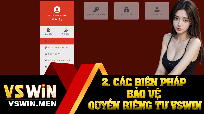 2. Các biện pháp bảo vệ quyền riêng tư VSWIN