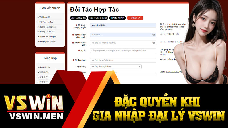 Đặc quyền khi gia nhập đại lý VSWIN