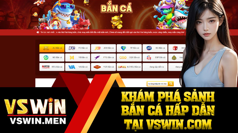 Khám Phá Sảnh Bắn Cá Hấp Dẫn Tại VSWIN.com